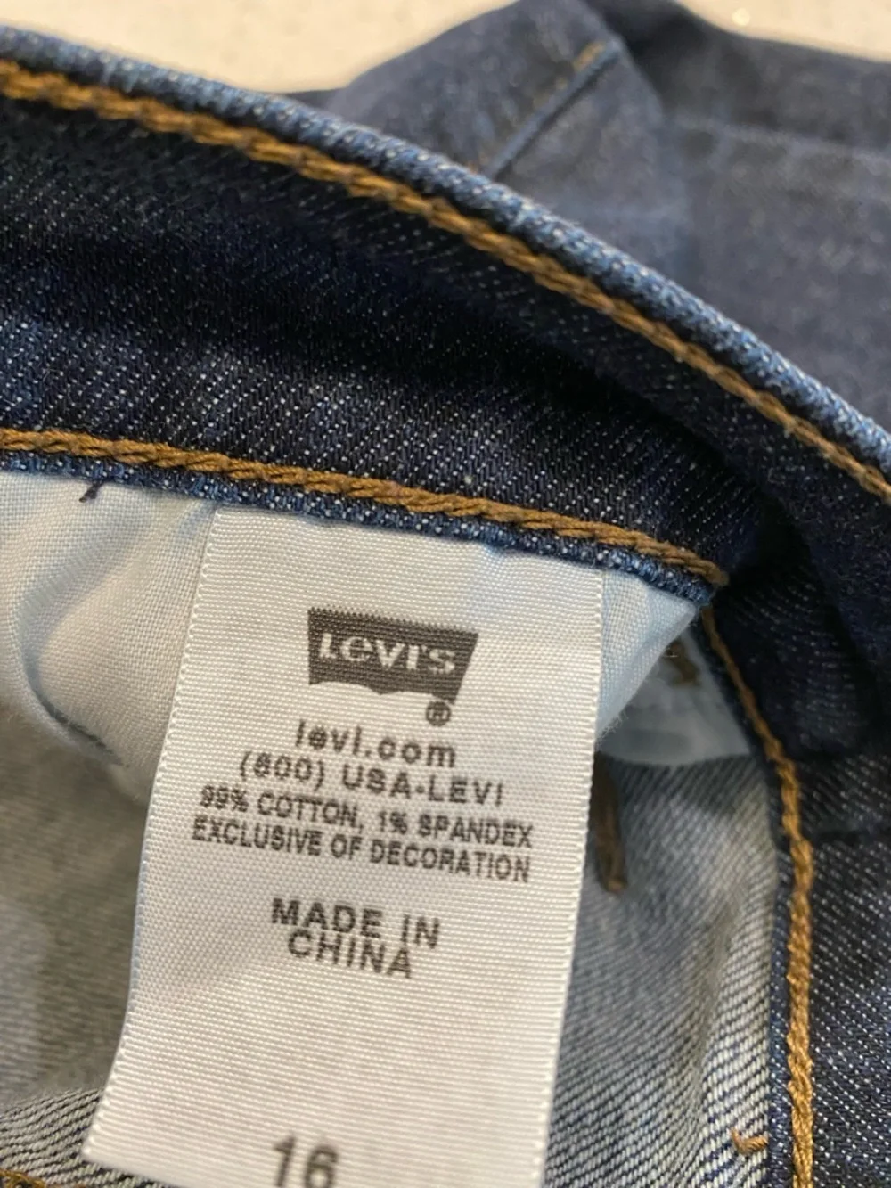 Levi's 515 Denim Shorts size 16 cowboy western festival Y2K